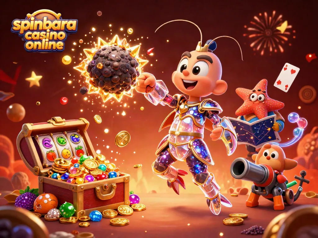 Experience the excitement at spinbara casino online with vibrant visuals of gem-filled explosions and action-packed gaming.